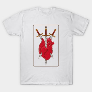 Tarot card - Three Of Swords T-Shirt